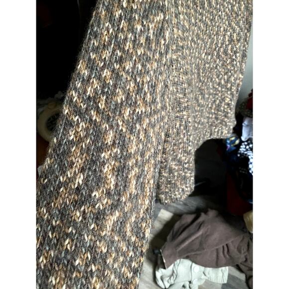 Sonoma Wool Chocolate Brown Chunky Knit Oversized Sweater XL Heritage Rustic - Picture 5 of 5